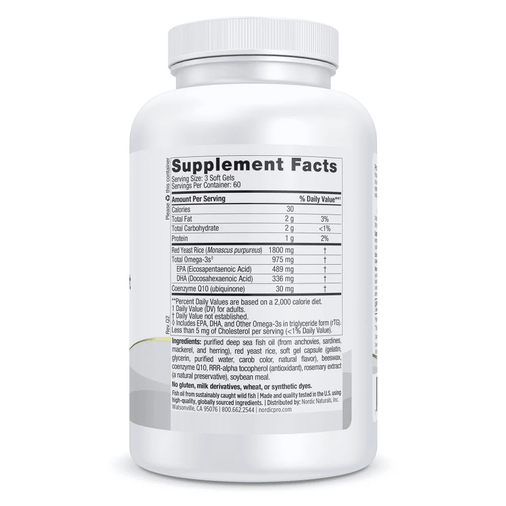ProOmega Cholesterol Support - 180 softgels - Image 2