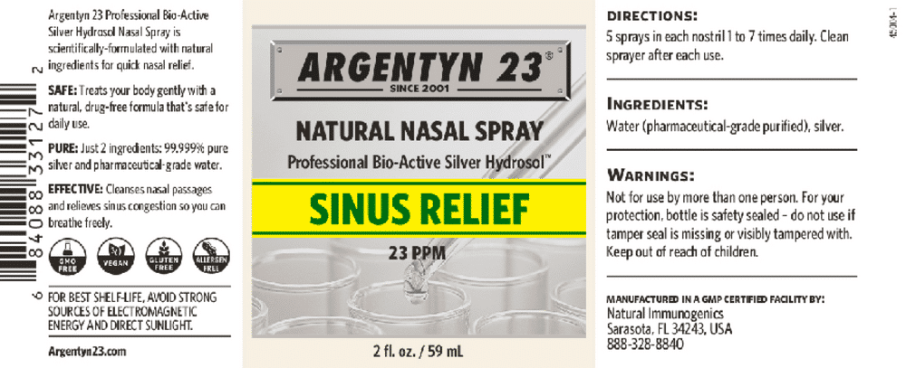 Argentyn 23 Natural Nasal Spray - 2oz (59ml) - Image 2